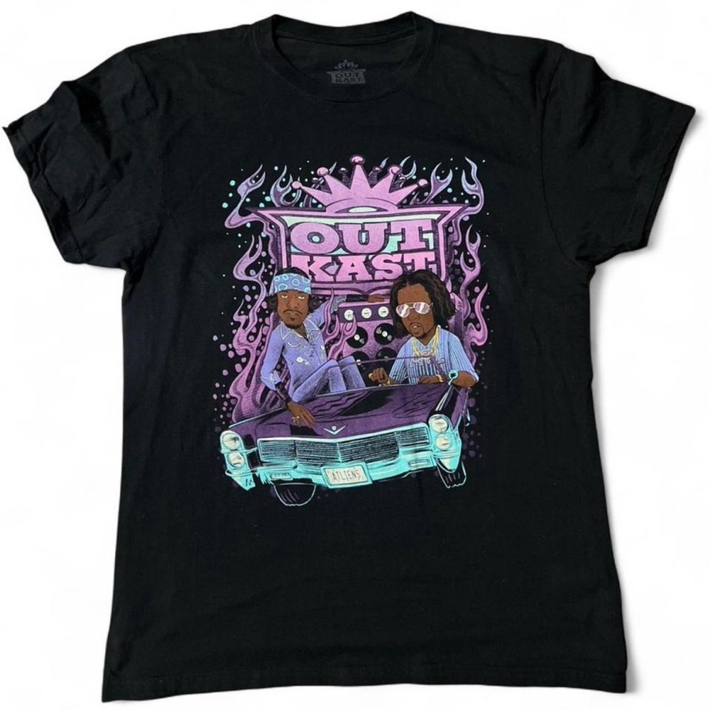 OutKast Atliens‎ low rider graphic t-shirt black Large